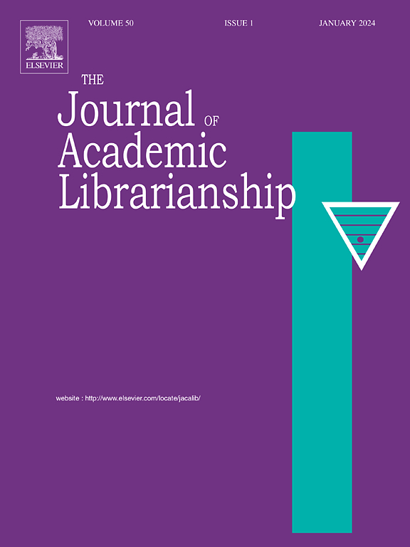 Go to journal home page - The Journal of Academic Librarianship